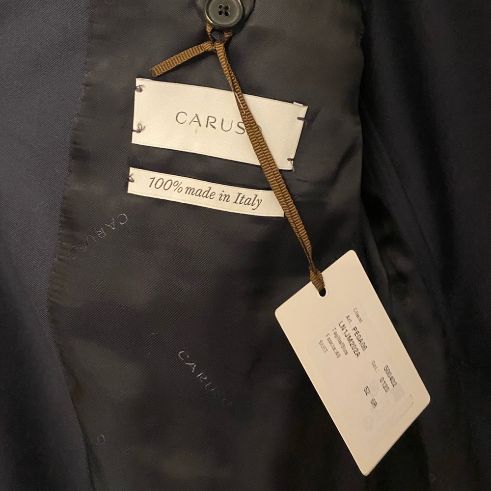BNWT Caruso Norma Men's 2 Piece Navy Suit 42R (52 IT) - Picture 4 of 8